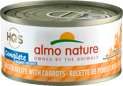 Almo Nature HQS Complete Chicken Recipe With Carrots In Gravy